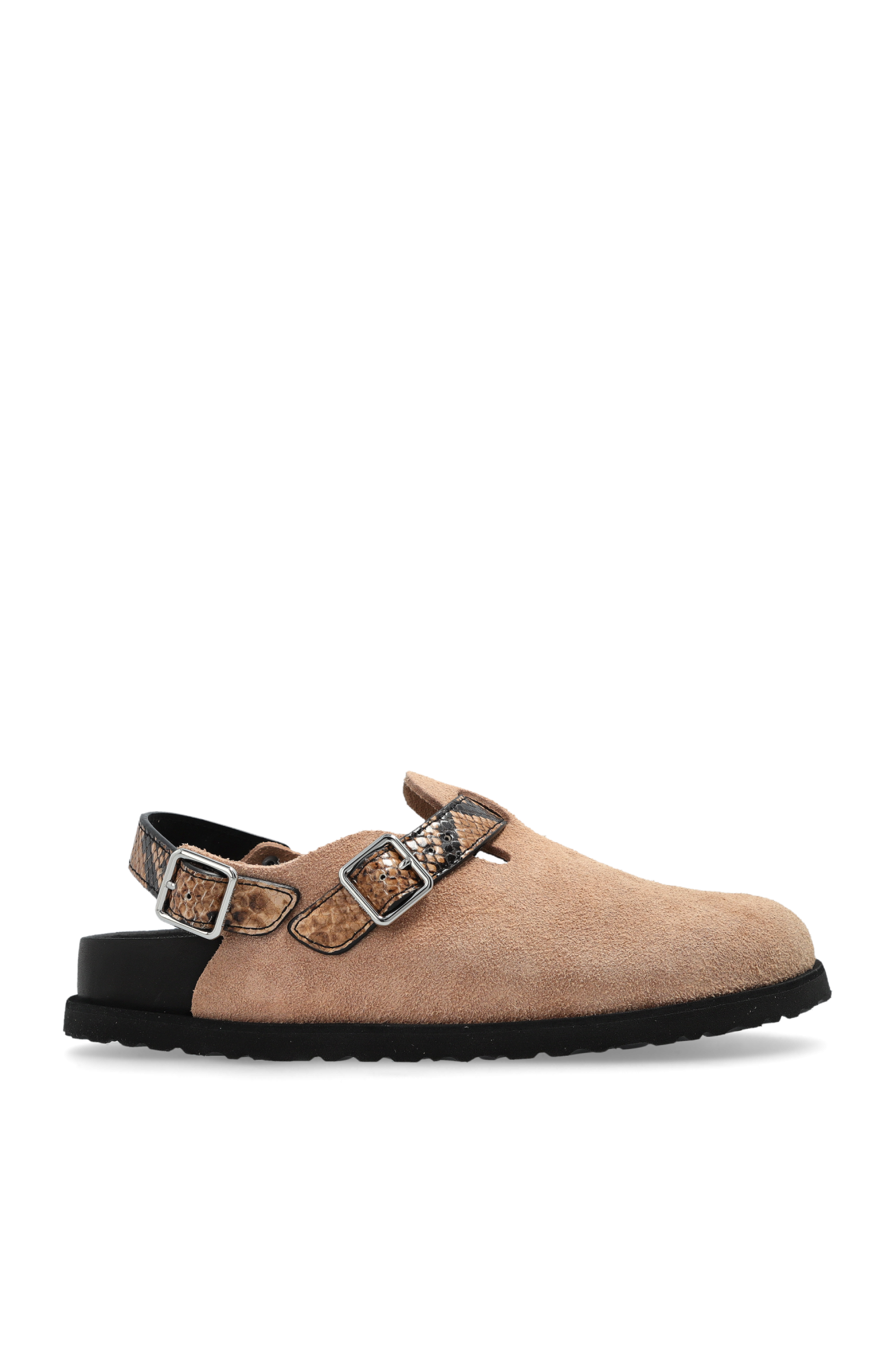 サンダル・ミュール Birkenstock 1774 Printed Leather Tokio Ii Slippers Tokio II Lined 1774 Natural Leather red | BIRKENSTOCK